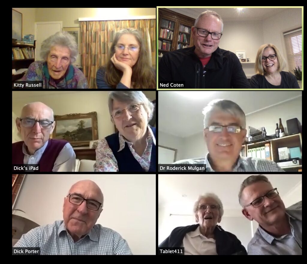 Family Zoom call, 30 August 2020