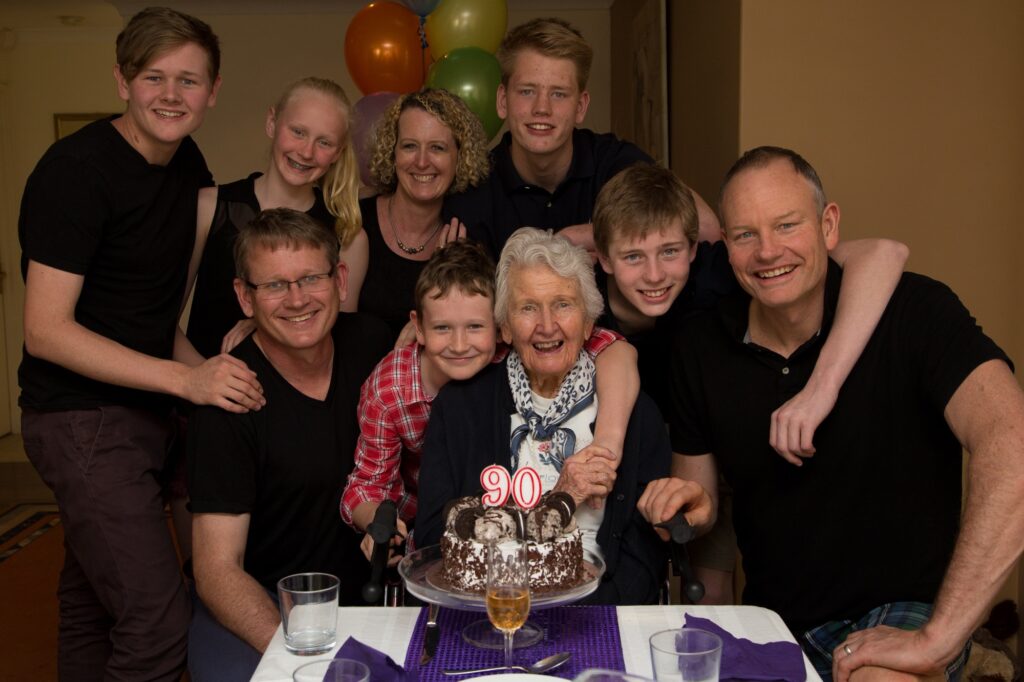 Meg's 90th birthday, 2013