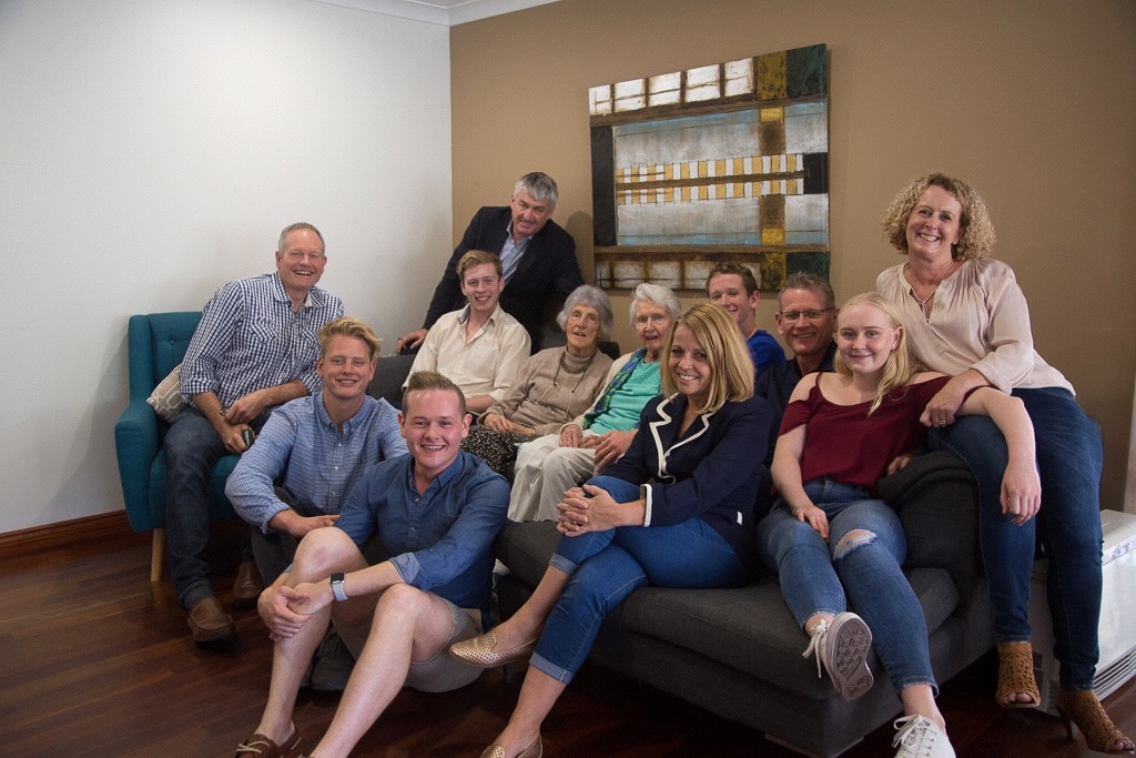 The Mulgan and Coten families together in Perth