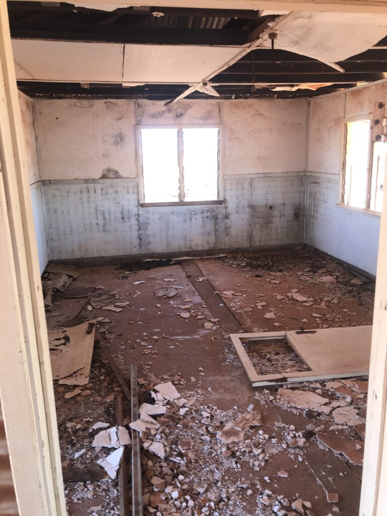 Inside the homestead